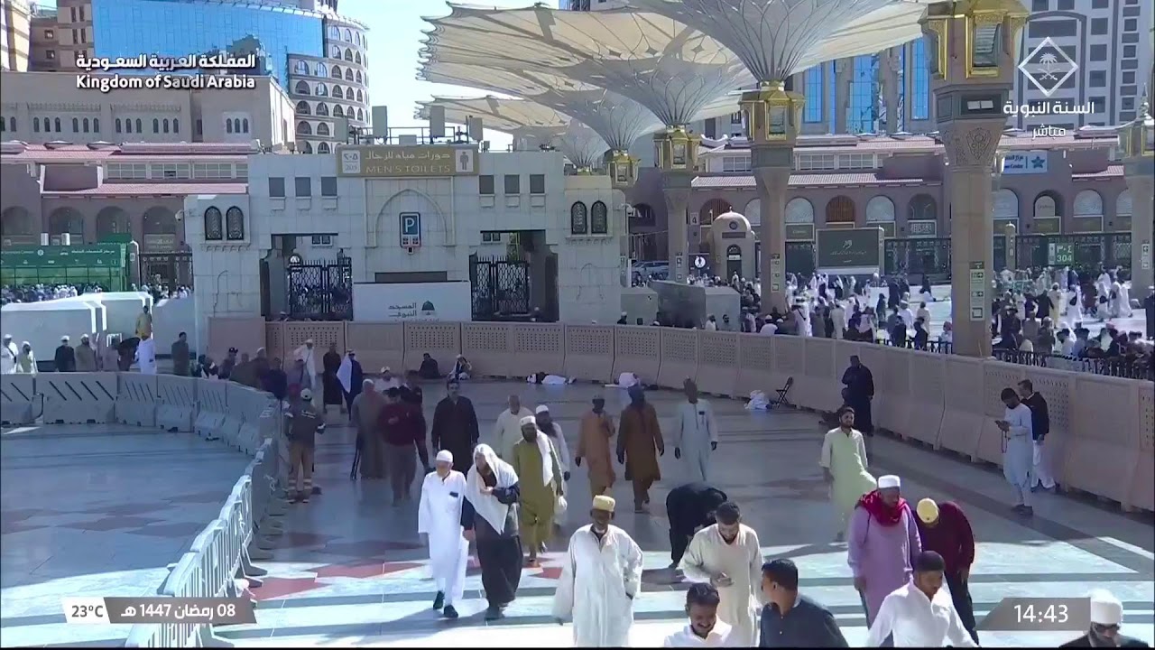🔴 Madina Live Tv Online 24/7 | بث مباشر || قناة السنة النبوية Madinah Live Today HD