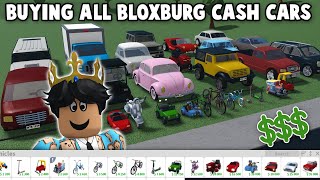 BUYING ALL THE BLOXBURG CASH CARS AND RATING THEM... BUYING ALL THE BLOXBURG CASH CARS AND RATING THEM...
