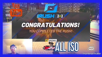 TOOK MY 99 3-LEVEL SCORER TO THE RUSH 1V1 ALL ISO..