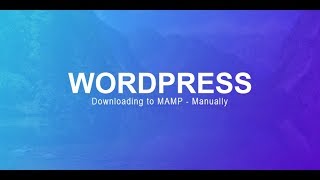 WordPress - Downloading to MAMP manually