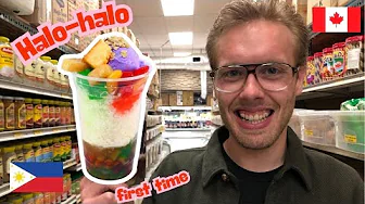 Canadian TRIES Halo Halo For the FIRST TIME!