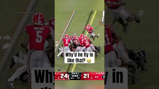 Georgia got unnecessary roughness for this