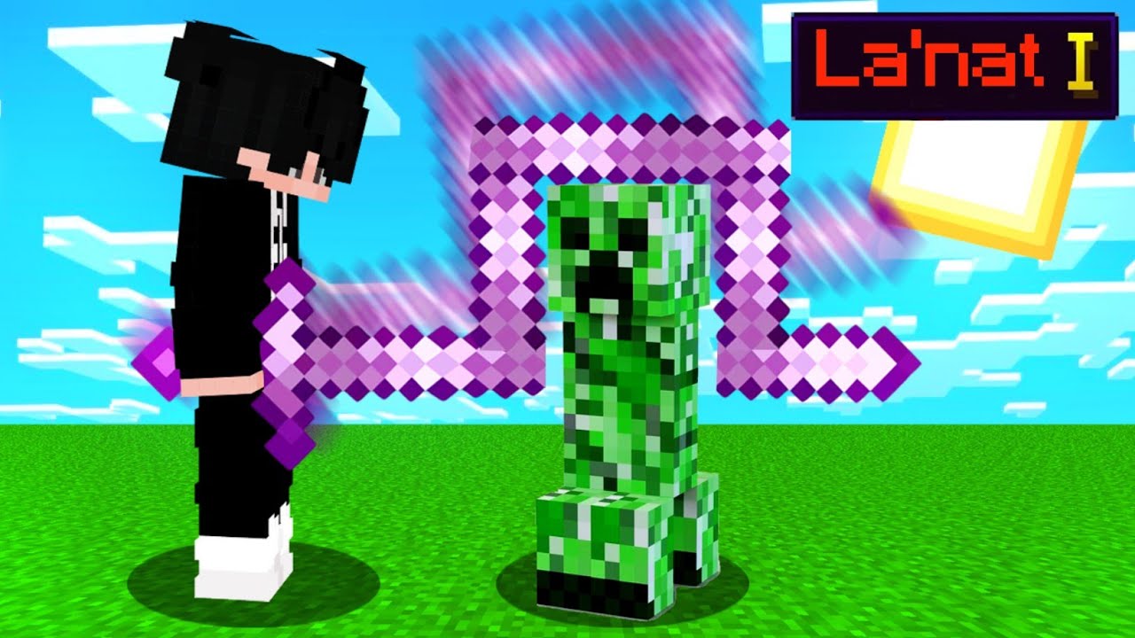 Minecraft lekin, zarba berish random enchant beradi! 