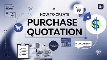How to Create a Purchase Quotation in Dollar ERP ?