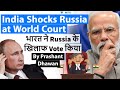 India Shocks Russia at World Court | भारत ने Russia के खिलाफ Vote किया
