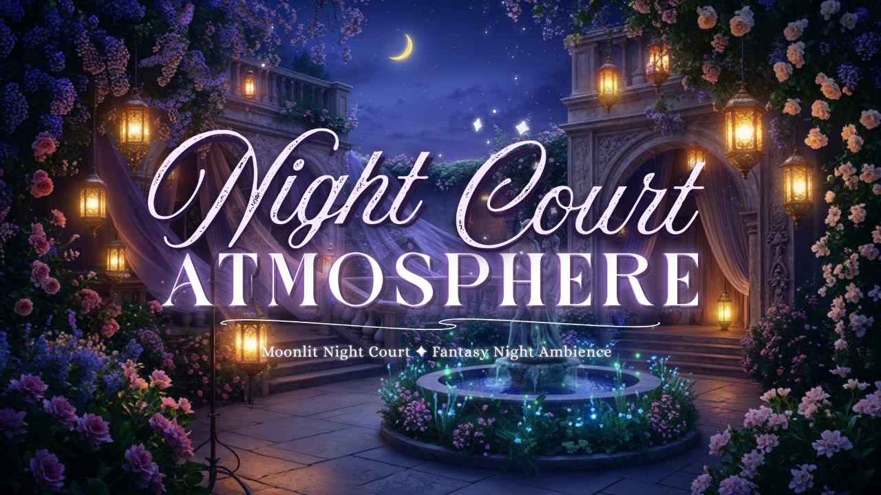 Moonlit Night Court ✦ Fantasy Ambient Music for Sleep, Study & Writing (No Vocals)