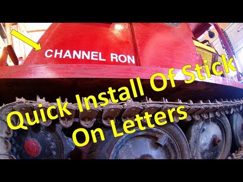 How To Apply Stick On Letters