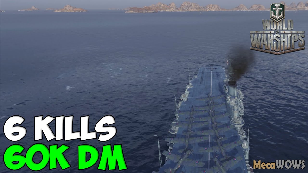 World of WarShips | Implacable | 6 KILLS | 60K Damage - Replay Gameplay 1080p 60 fps