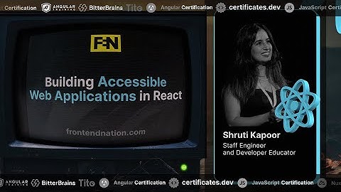 Building Accessible Web Apps in React | Shruti Kapoor | React Day by Frontend Nation 2025