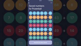 Lottery Balls iOS & Android Random Number Generator & Results Checker screenshot 1