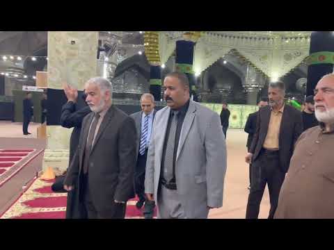 زيارة الحاج ابو جعفر الشمري مدير مكاتب تيار الشهيد الاول الئ مرقد السيد الشهيد محمد باقر الصدر