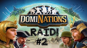 DomiNations Android/iOS Game Raid #2: Medieval Age Knights and Castle Generals Attack Strategy!