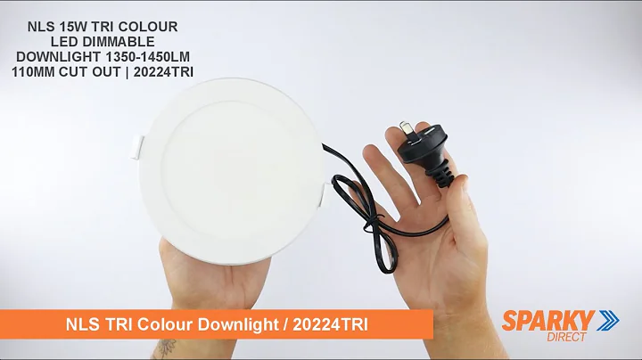 NLS 15W TRI COLOUR LED DIMMABLE DOWNLIGHT 1350-1450LM 110MM CUT OUT | 20224TRI