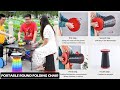 Portable Round Folding Height Adjustment Chair