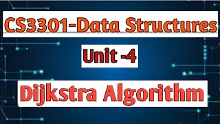 Dijkstra algorithm in data structures tamil||CS3301||Anna university reg-2021.#cse