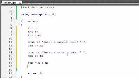 Buckys C++ Programming Tutorials -- 5 -- Creating a Basic Calculator.flv
