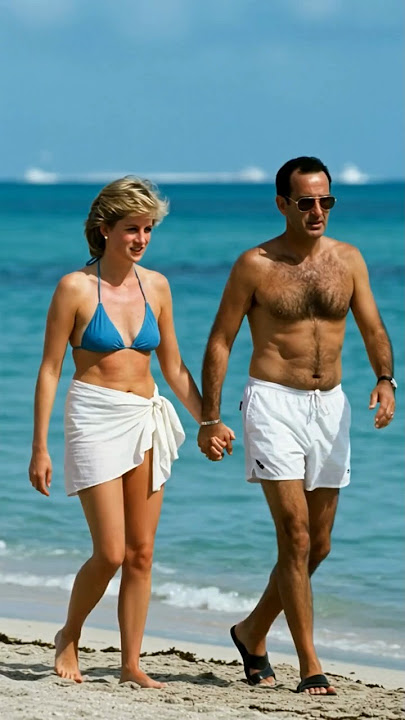 Lady Diana & Dodi Fayed Sun-Kissed in Miami ☀️👙🌴 #Shorts