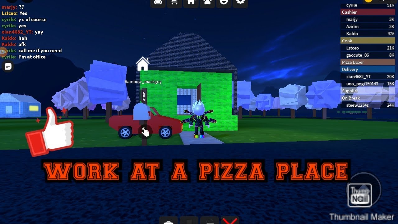 Playing Work At A Pizza Place Roblox YouTube 