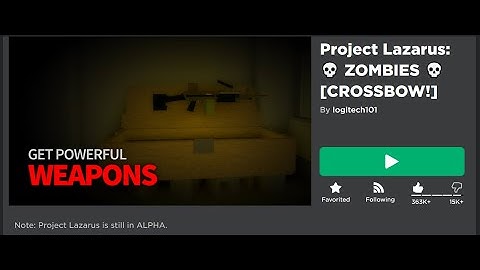 Kill zombies.exe | Roblox - Project Lazarus #2