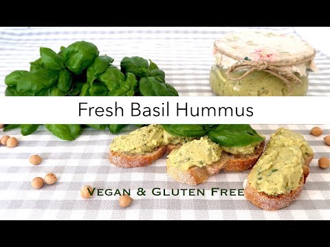 How to make - Basil Hummus - Vegan & Gluten Free