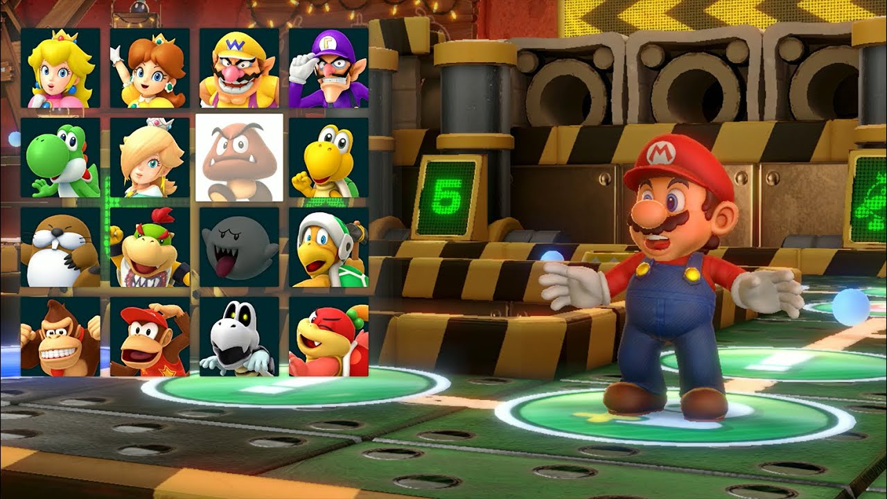Super Mario Party - Mario vs Luigi vs Bowser vs Shy Guy - King Bob-omb's Powderkeg Mine