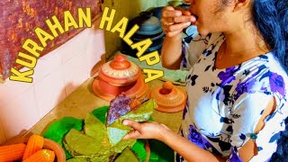 sri lankan traditional kurahan halapa??|village life & yummy breakfast recipe for healthy life