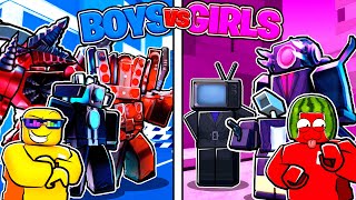 Toilet Tower Defense GIRLS vs BOYS