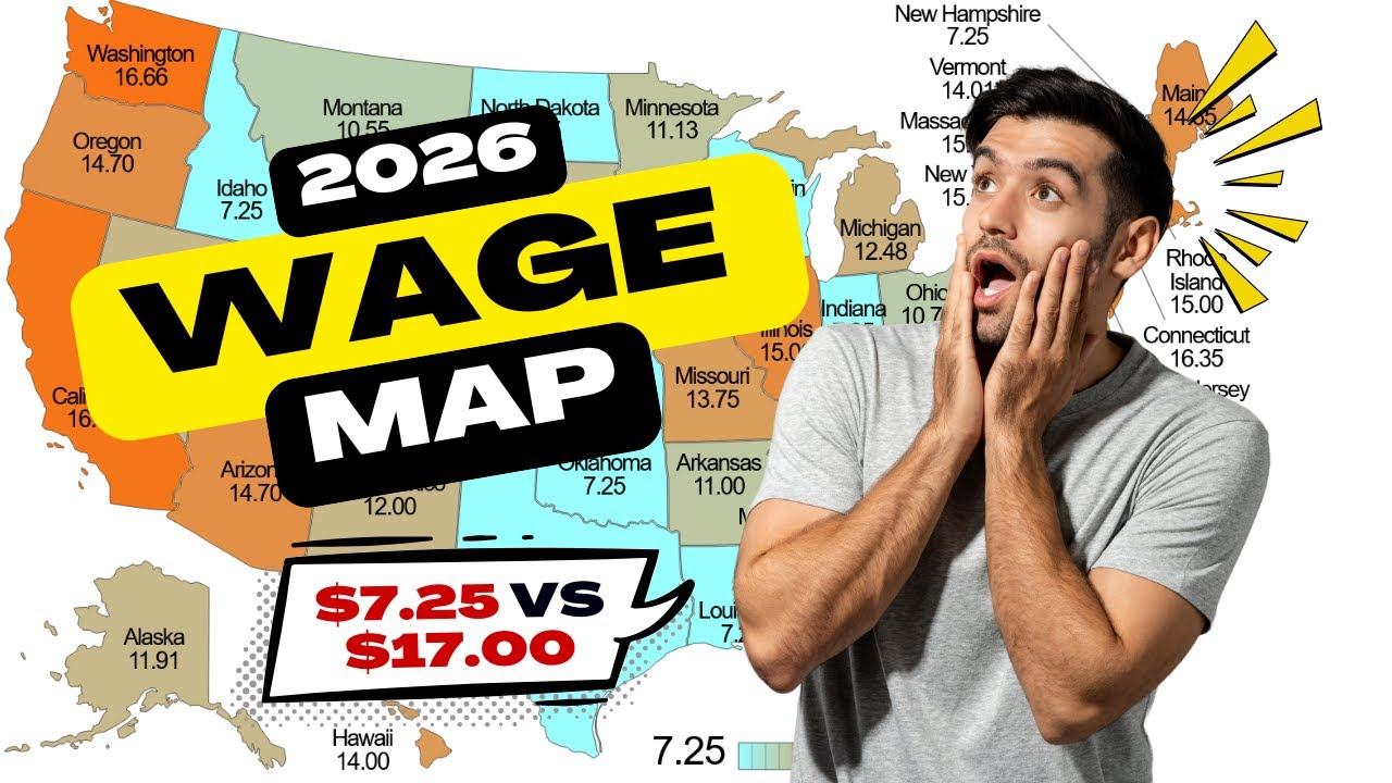 Minimum Wage by State 2026: Full List & Purchasing Power Analysis - YouTube