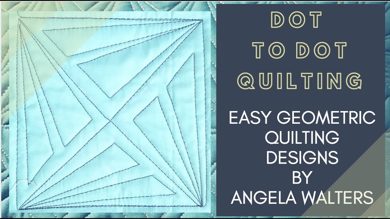 Dot to Dot FMQ Challenge – Quilting Is My Therapy