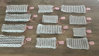 A guide to crochet ribbing: Crochet tutorial for 11 different crochet rib stitch patterns