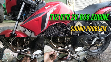 tvs rtr 2v bs6 engine sound problem |apache l60 2v timing chain sound 😱