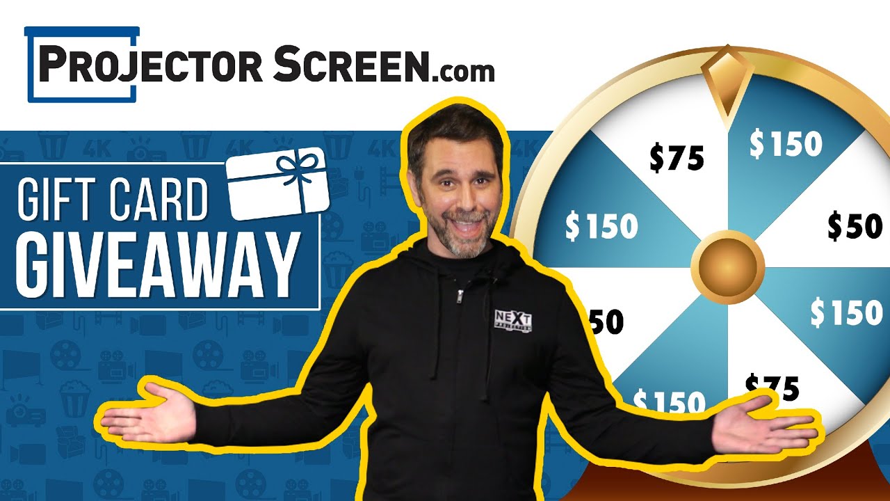 ProjectorScreen com Projector and Projector Screen Giveaway💳 YouTube