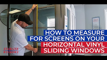 HOW TO MEASURE FOR SCREEN ON YOUR HORIZONTAL VINYL SLIDING WINDOW