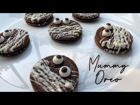 Mummy Oreo 👻 ( Halloween Treats)