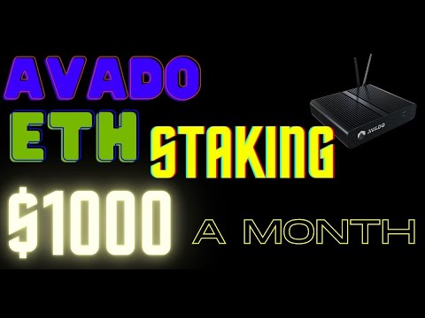 Avado Eth Staking Results - $1000 A Month ?