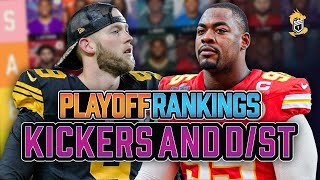 Playoff Fantasy Football Defense Kicker Ranks Weeks 15-17