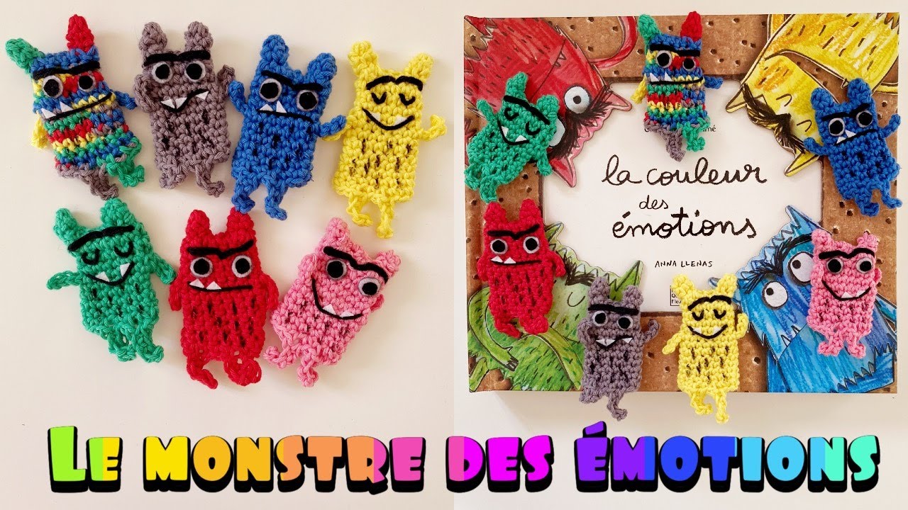 La Couleur des émotions - Le monstre des couleurs au crochet