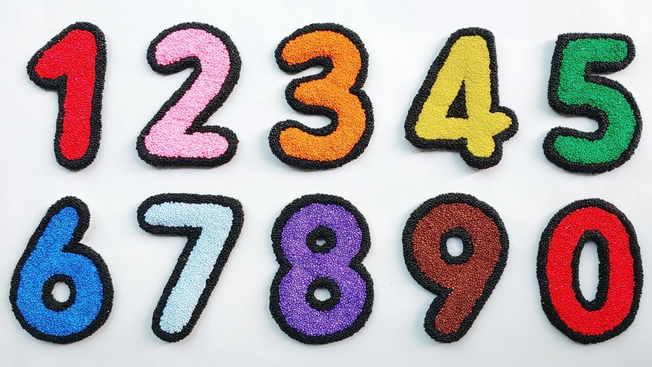 즐거운 동요 들으며 다양한 방법으로 숫자와 색깔 알아 보기