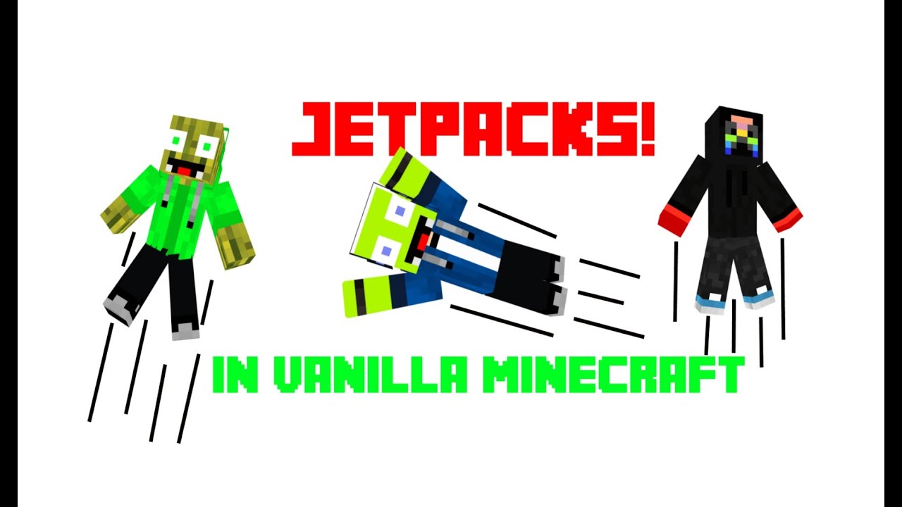 Jetpacks in vanilla Minecraft! - Minecraft Concept/Tutorial (Flappy Bird in Minecraft!)