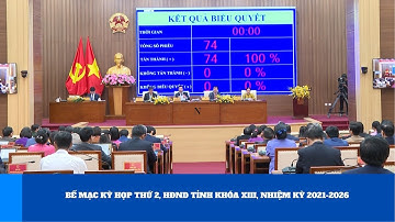 Bế mạc Kỳ họp thứ 2, HĐND tỉnh khóa XIII, nhiệm kỳ 2021-2026