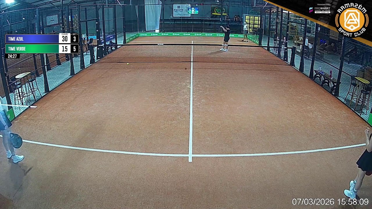 Quadra 1 (07/03/2026 - Parte 1) -  Armazén Sport Club Ao Vivo