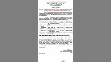PPSC VARIOUS POSTS 2022 EXAM DATE OUT ! Watch Video Now !Check Now !  Official Notification
