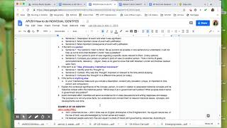 APUSH Summer Assignment