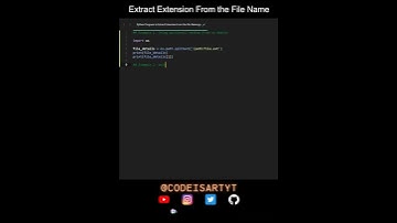 Extract Extension From the File Name in Python | Python Examples | Python Coding Tutorial |Interview
