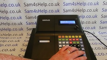 How To Program PLU Group Descriptions Sam4S ER-260BEJ / ER-265EJ Cash Register Instructions