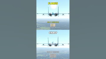 Chaff vs Flares  - Countermeasures in War Thunder - Visual Effects