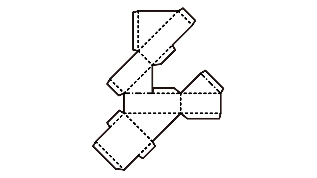 展開図から箱を組み立てる