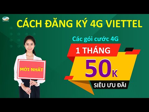 Video Cách đăng ký 4G Viettel 50K 1 tháng | Các gói cước 4G... - youtube