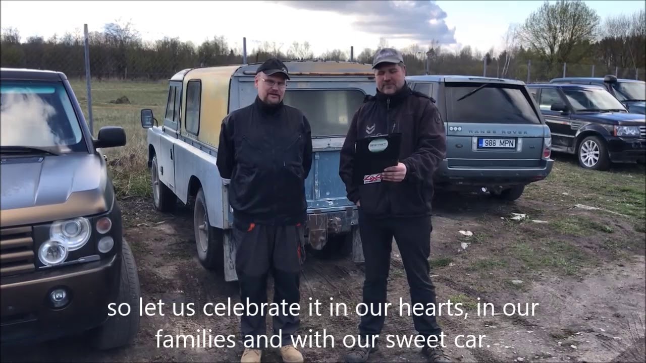 Birthday greeting from the board of the Estonian Land Rover Club