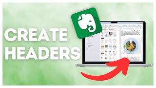 How to create headers in Evernote